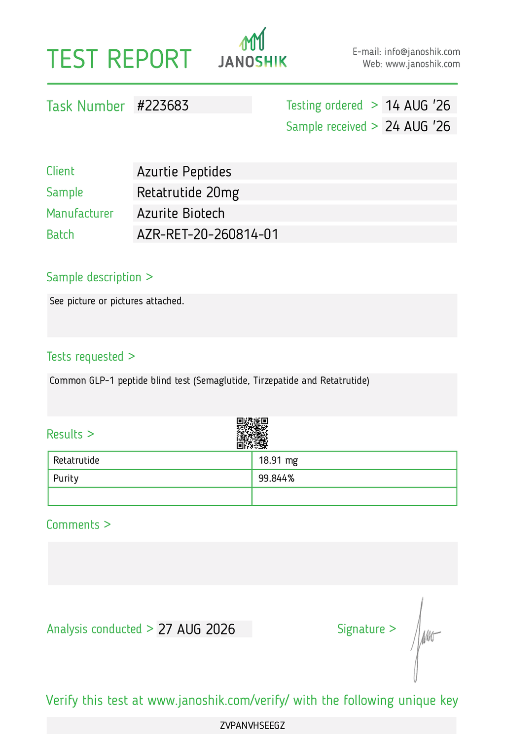 RETATRUTIDE 20Mg